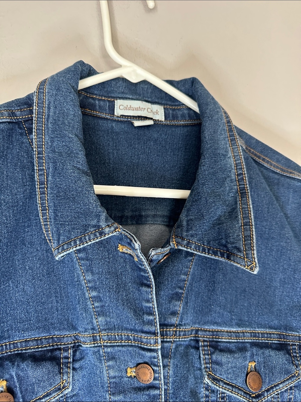 Coldwater Creek Classic Blue Denim Jean Jacket size 1X - Picture 2 of 6